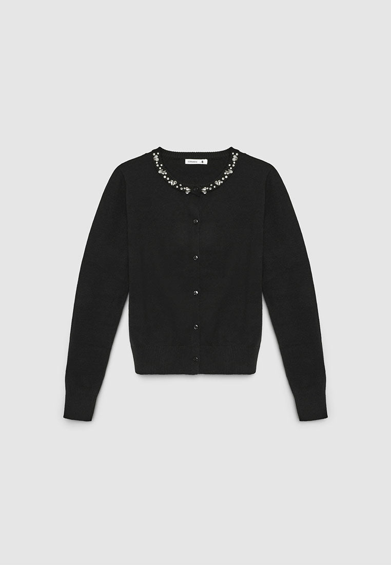 Women's Cardigan with jewel embellishments