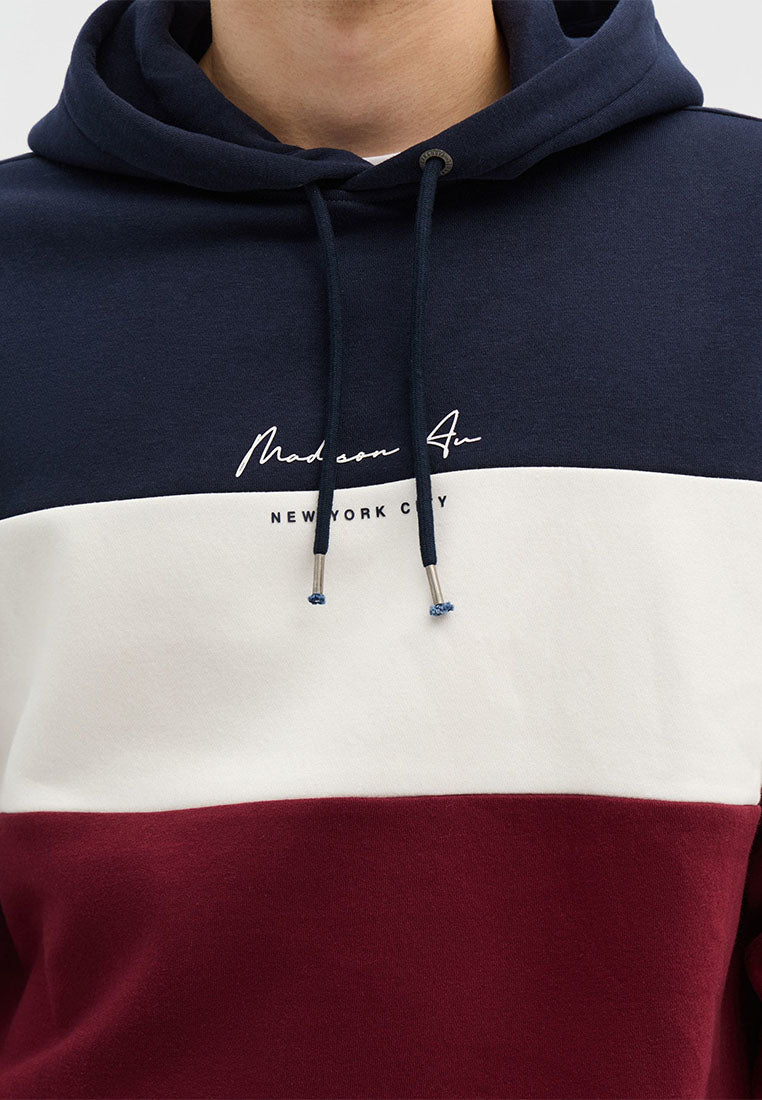 Men's Block Hoodie with Slogan