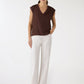 Women's Satin V-neck Top