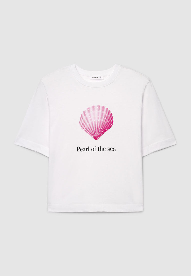 Women's Sea print T-shirt