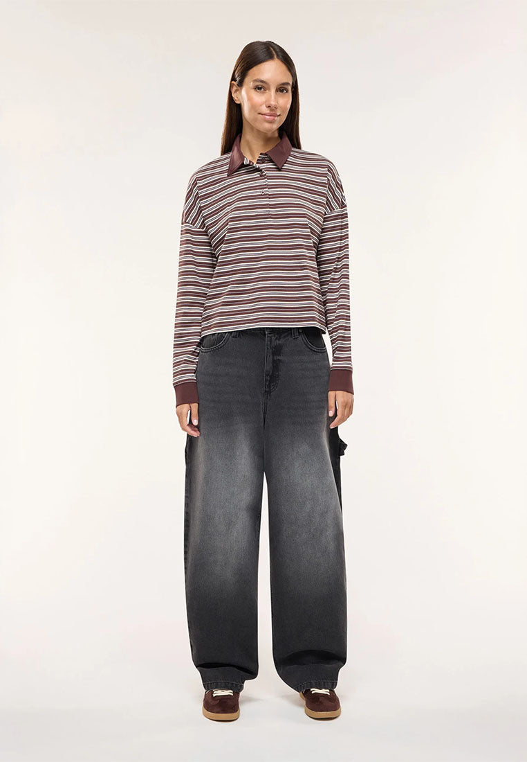 Women's Long Sleeve Striped T-Shirt