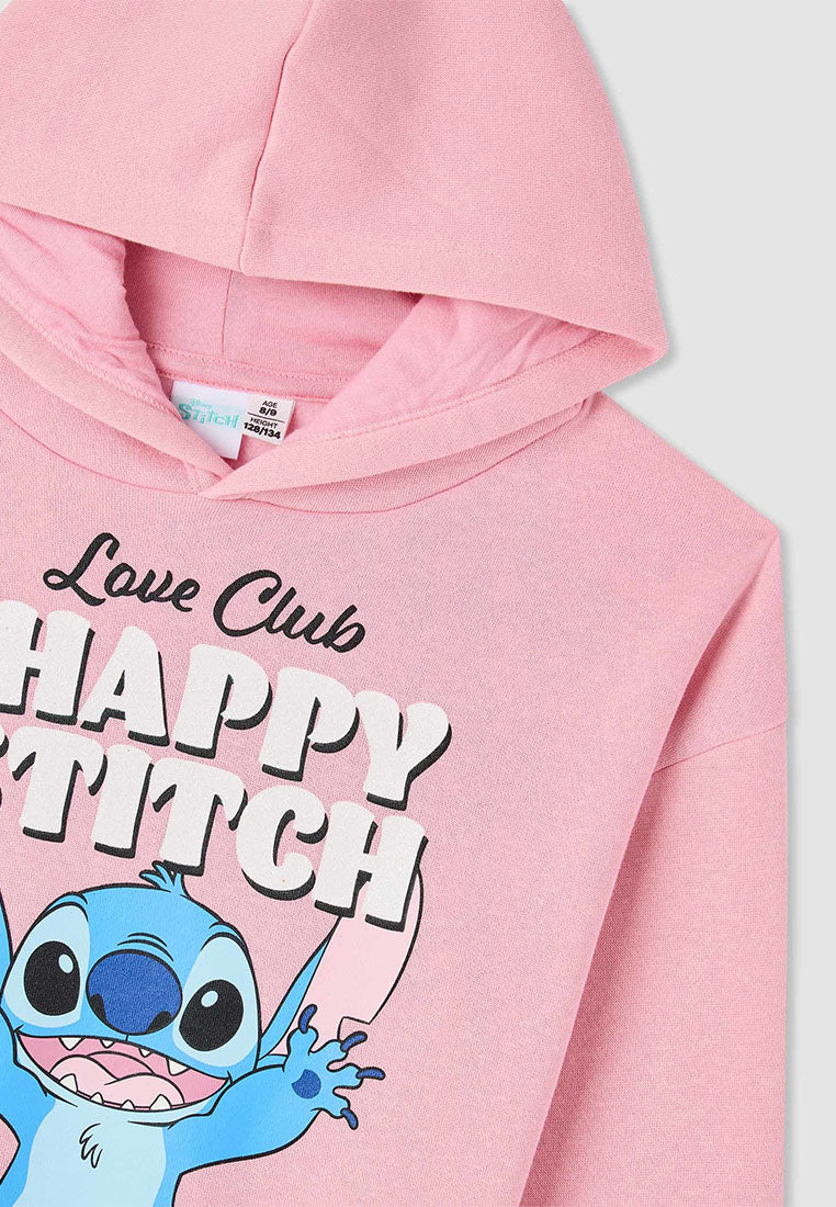 Hoodie with Stitch® print for Girls