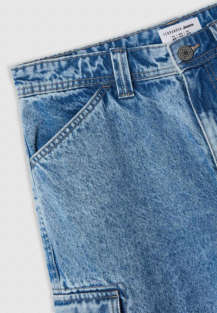 Men's Denim Multi-Pocket Shorts