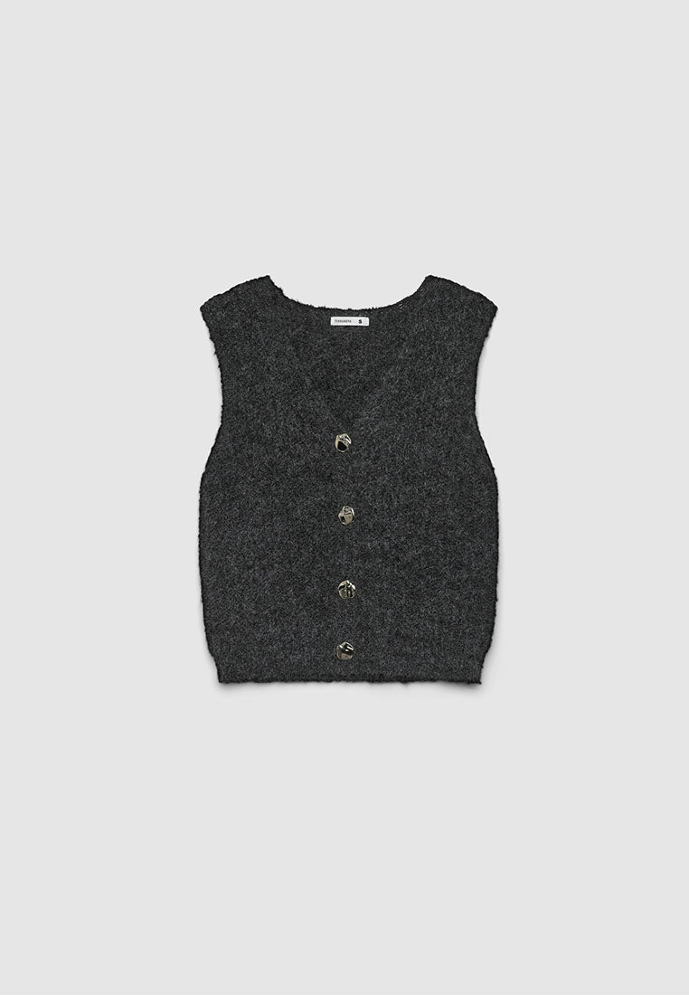 Women's Buttoned cardigan vest