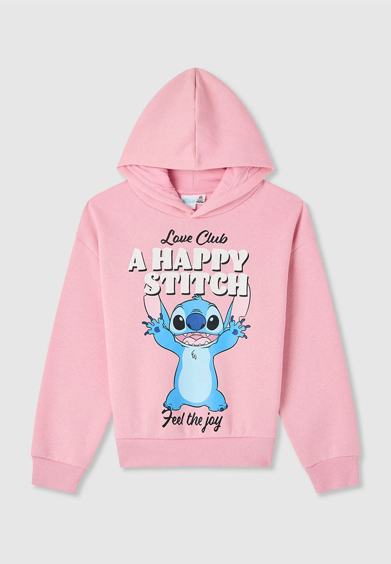 Hoodie with Stitch® print for Girls