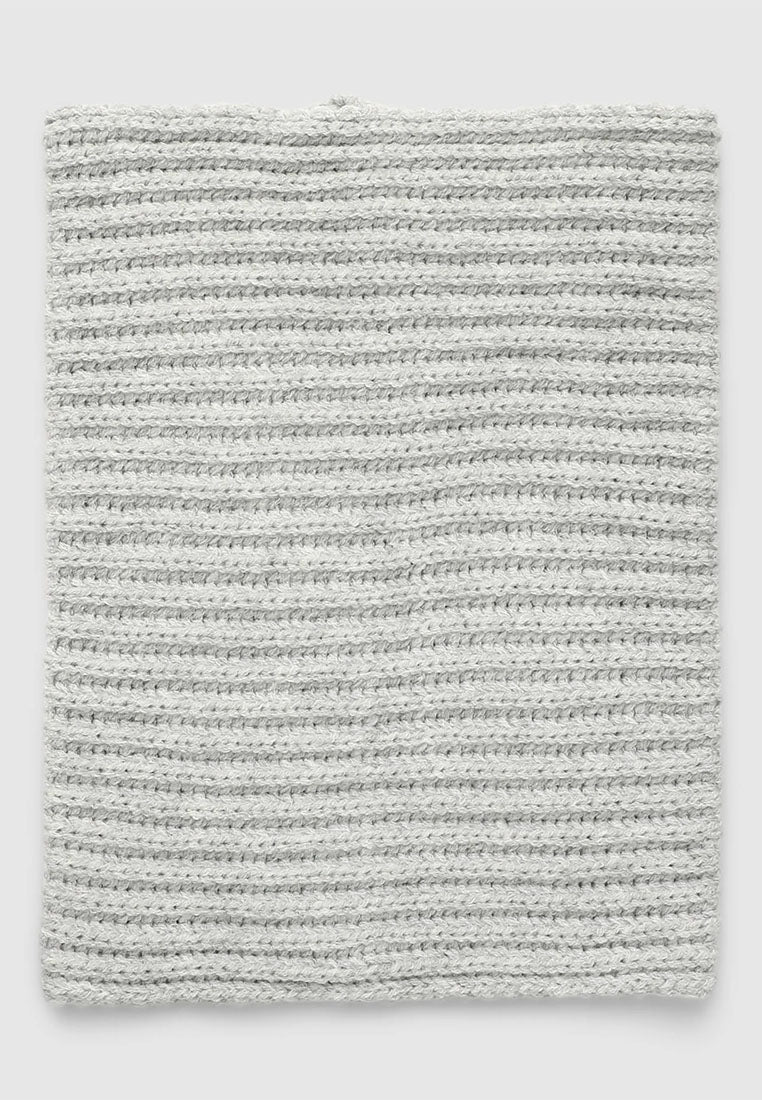 Solid-colour ribbed neck warmer for Boys