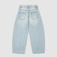 Barrel Leg Cropped Jeans for Girls