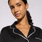 Women's Plain Pajama set with Shirt and long Trousers