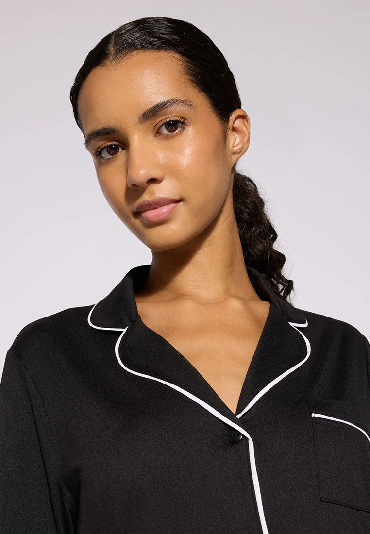Women's Plain Pajama set with Shirt and long Trousers