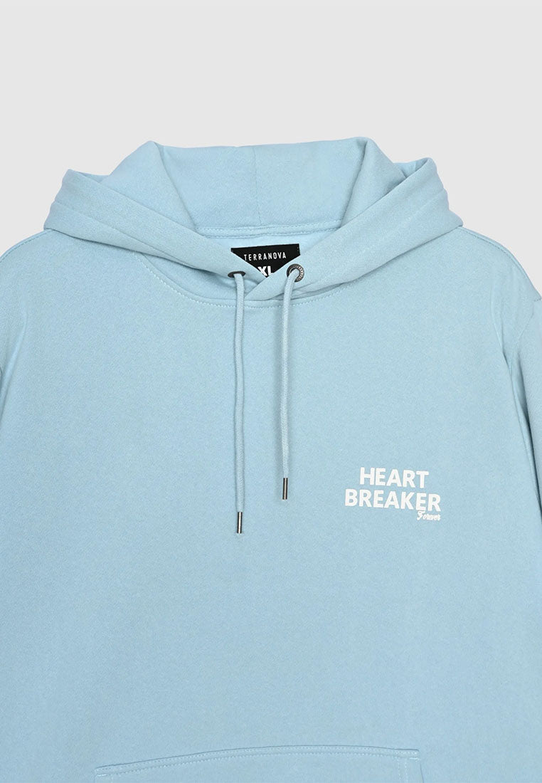 Men's Hooded sweatshirt with printed lettering