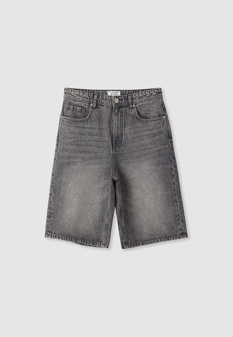 Men's Straight Cut Denim Shorts