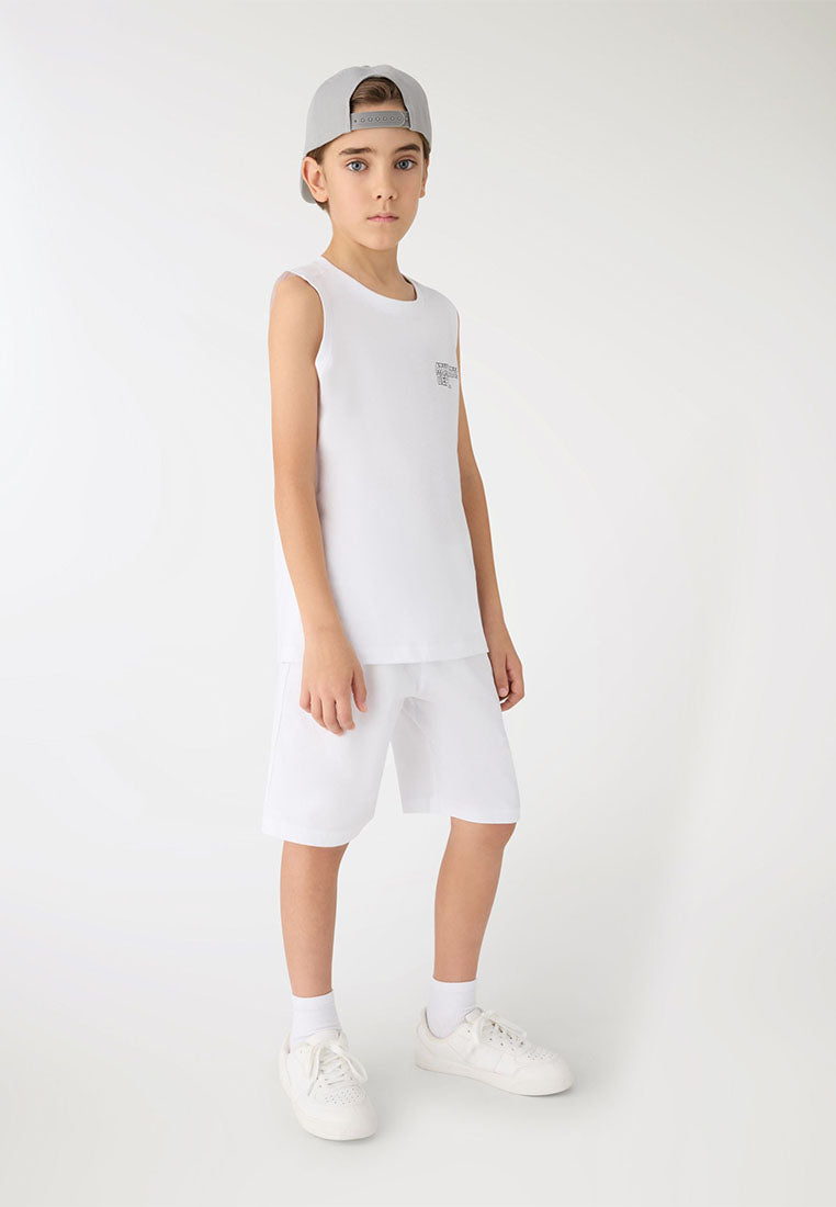 Boys Plain Colour Tank Top