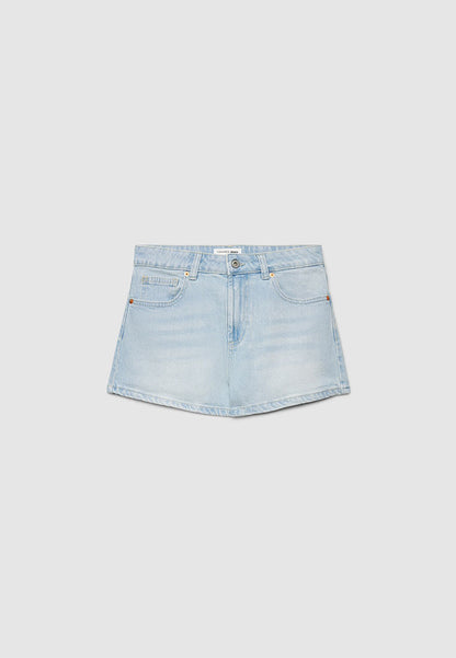Women’s Mid-Rise Clean Cut Denim Shorts