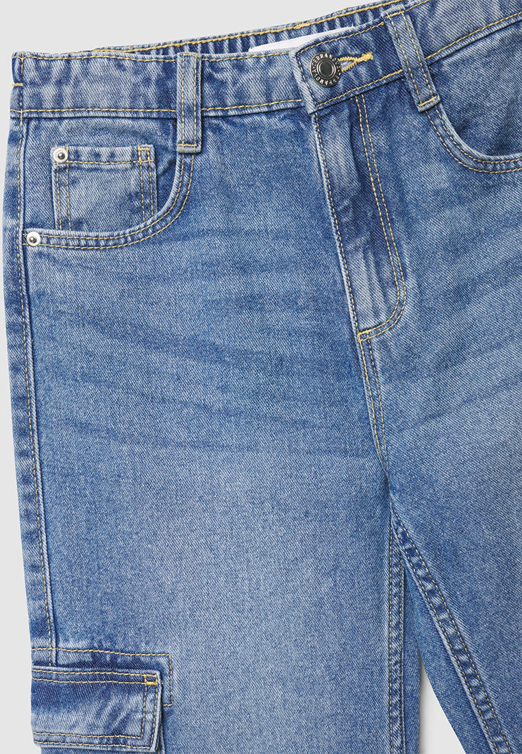 Loose Fit Cargo Jeans for Girls