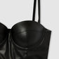 Women's Faux Leather Bra