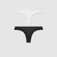 Women's Pack of 2 Brazilian briefs with lace trim