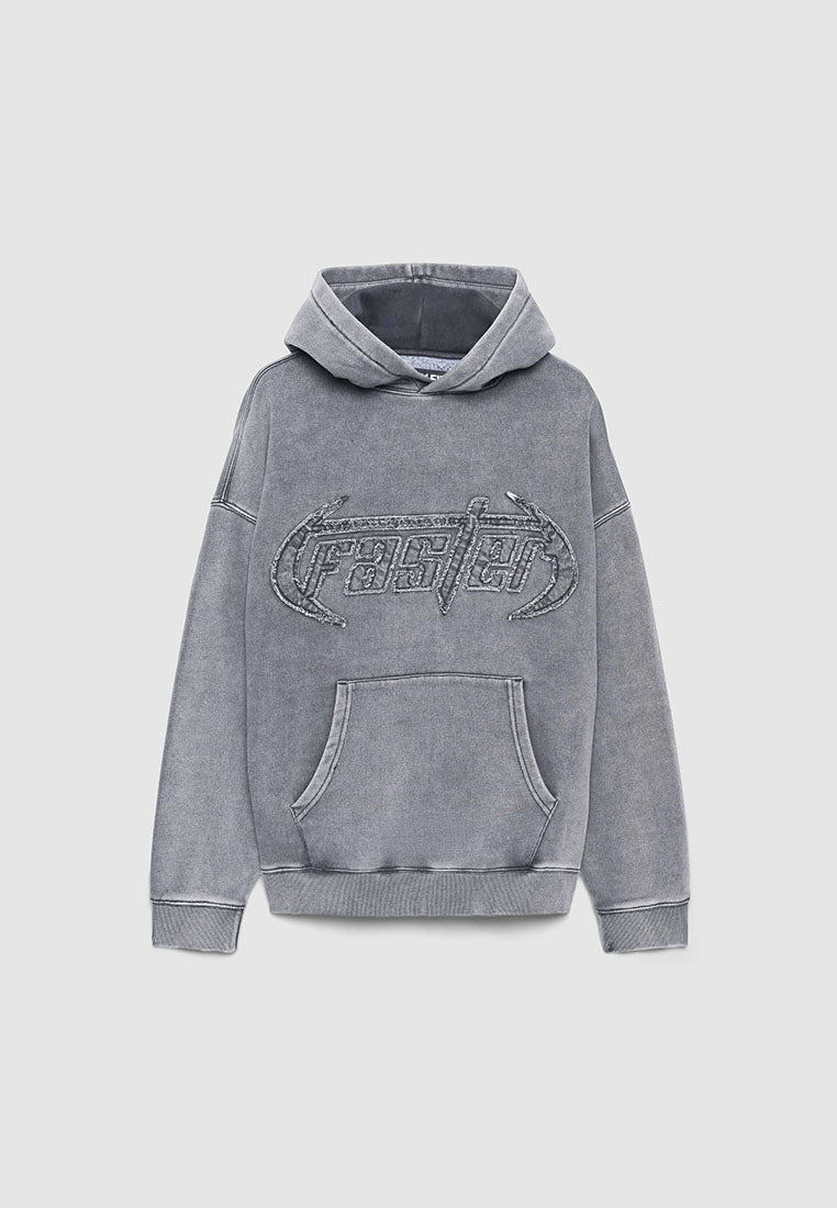 Men's Boxy hoodie with lettering print