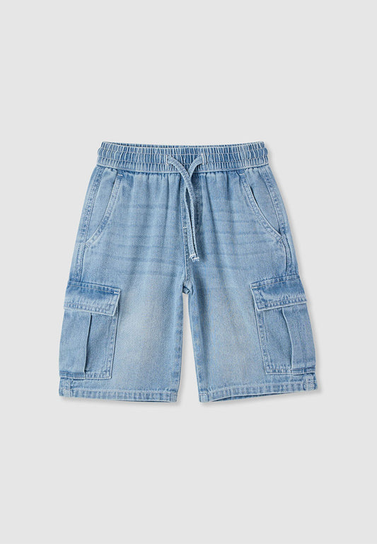 Ripped Jeans with Slogan Shorts for Boys