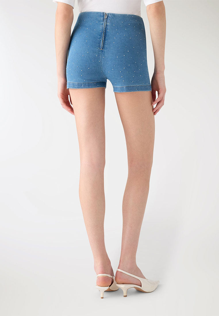 Women's Rhinestone Denim Shorts