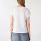 Women's "Magnifique" Feather Rolled-Sleeve Tee