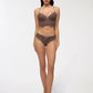 Women's Floral Lace Lace-Up Bikini Panties