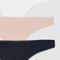 Women's Seamless Laser-Cut Thong Panties