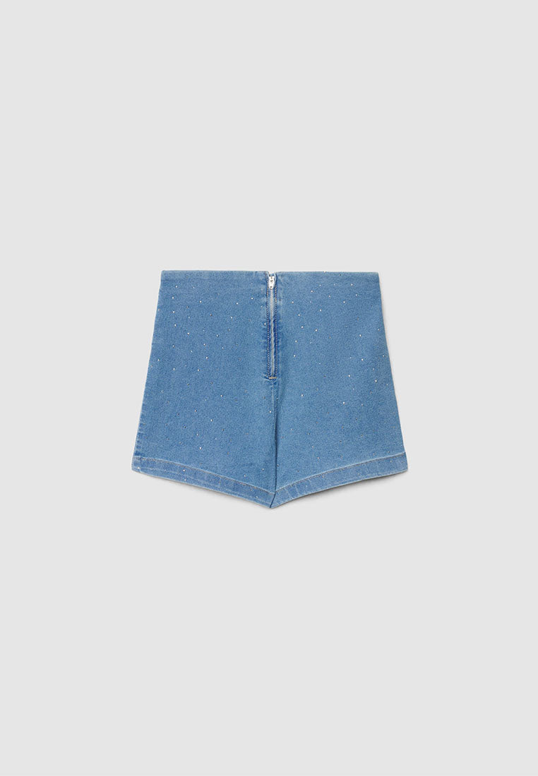 Women's Rhinestone Denim Shorts