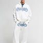 Men's "Faster" embroidered patch Boxy zip-up Hoodie