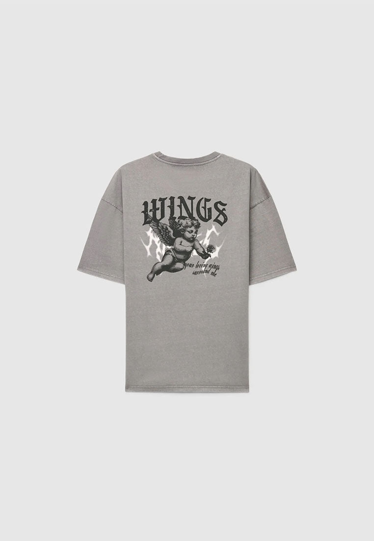 Men's "Wings" Angel Oversized T-Shirt