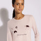 Women's Pajama set with top and striped trousers