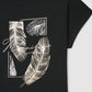 Women's "Magnifique" Feather Rolled-Sleeve Tee