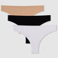 Women's Seamless Laser-Cut Thong Panties