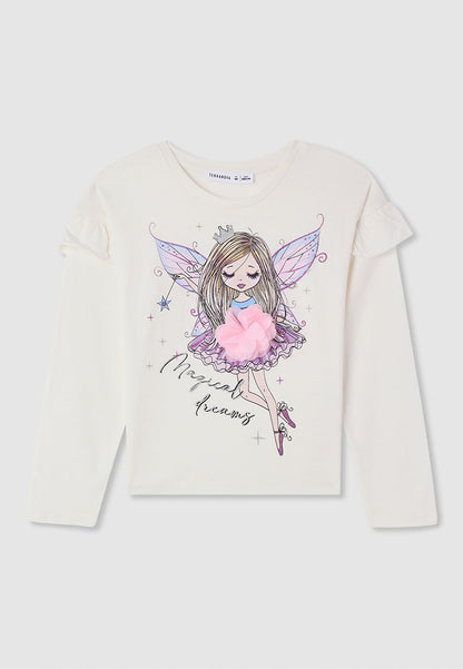 Kids Girls Long-sleeved T-shirt