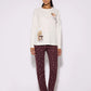 Women's Long-sleeved Tee and Teddy Bear Print Pajama Set