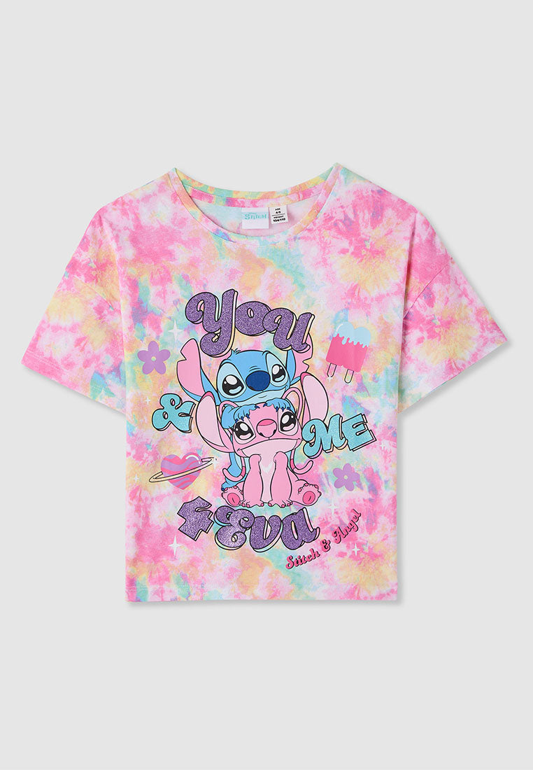Kids Girls Short-sleeved T-shirt
