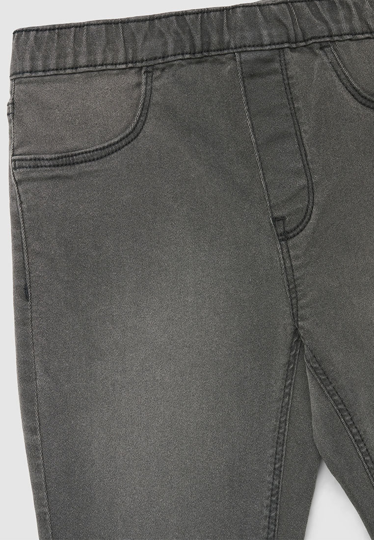 Comfy Elastic Waist Flared Jeggings for Girls