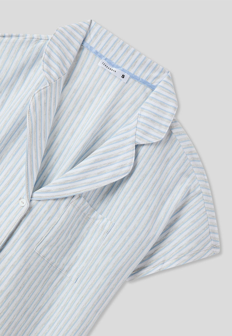 Women's Striped Short-Sleeve Pajama