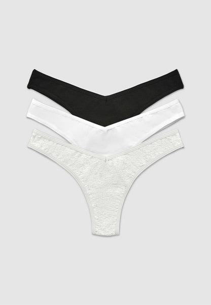 Women's Seamless V-Front String Panties