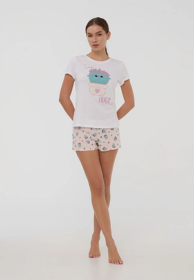 Women's "Free Hugs" Cactus Pajama