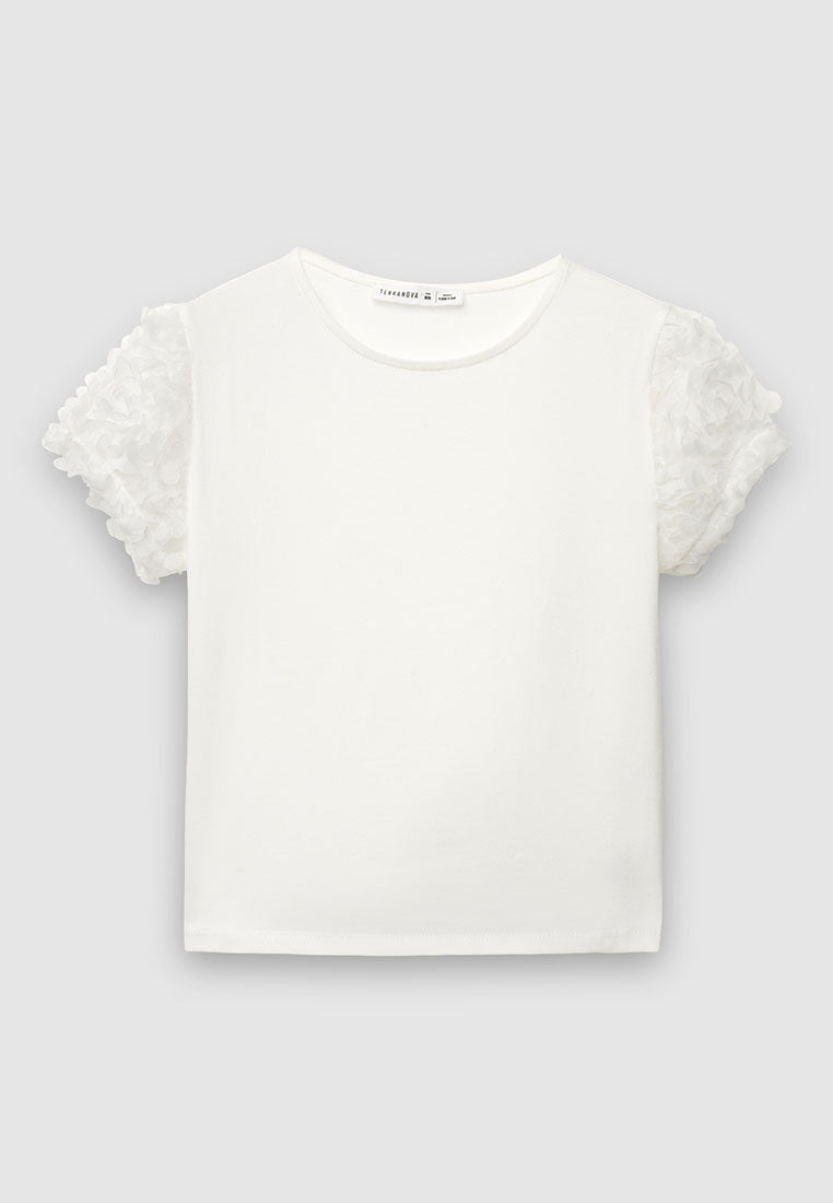 Kids Girls Short-sleeved T-shirt