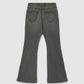 Comfy Elastic Waist Flared Jeggings for Girls