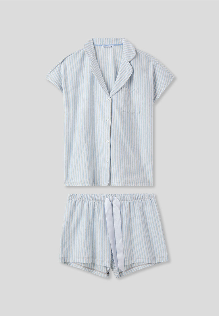 Women's Striped Short-Sleeve Pajama