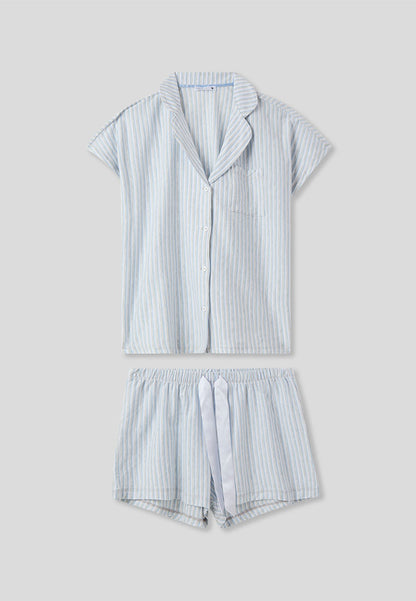 Women's Striped Short-Sleeve Pajama