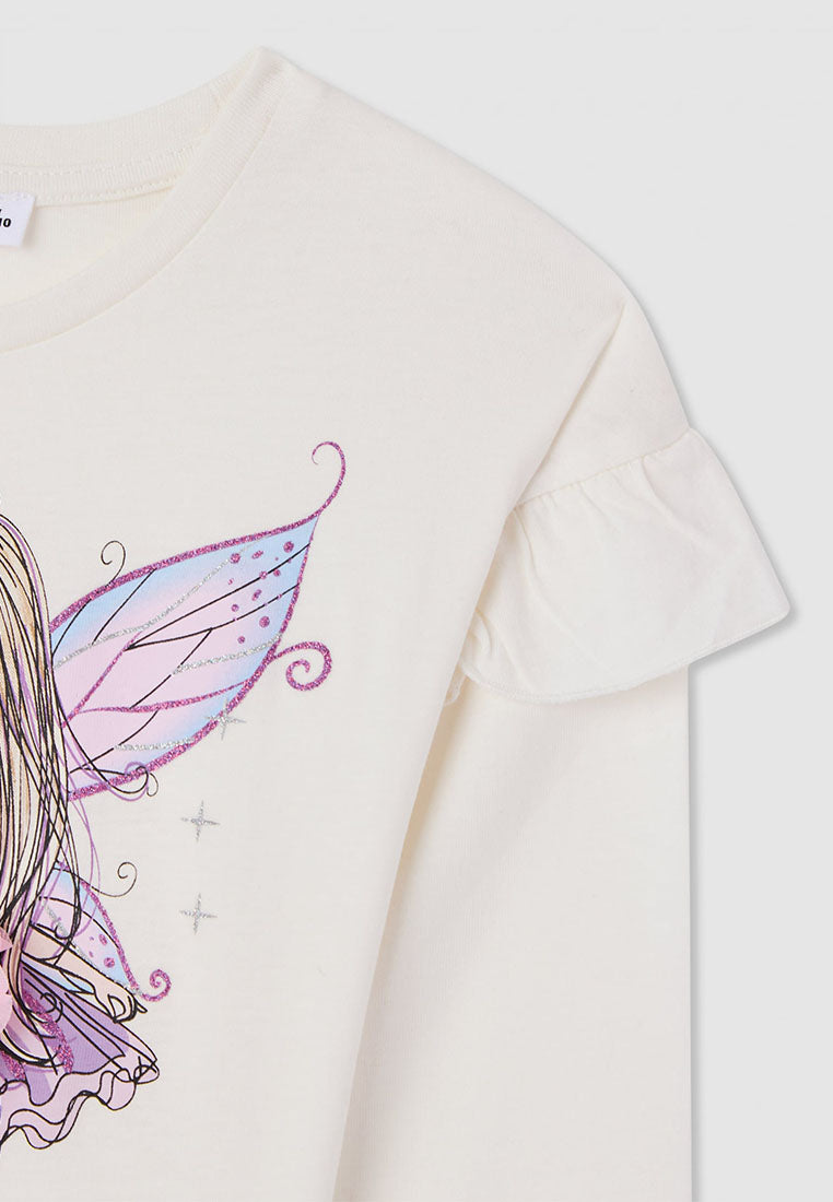 Kids Girls Long-sleeved T-shirt