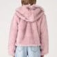 Hooded Faux Fur Jacket for Girls