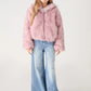 Hooded Faux Fur Jacket for Girls