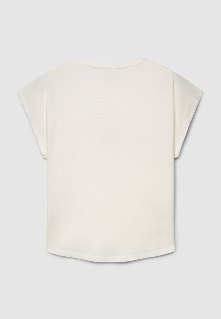 Women's Hibiscus Floral Sequin Tee
