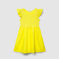 Skater Dress with Ruffle Sleeve for Girls