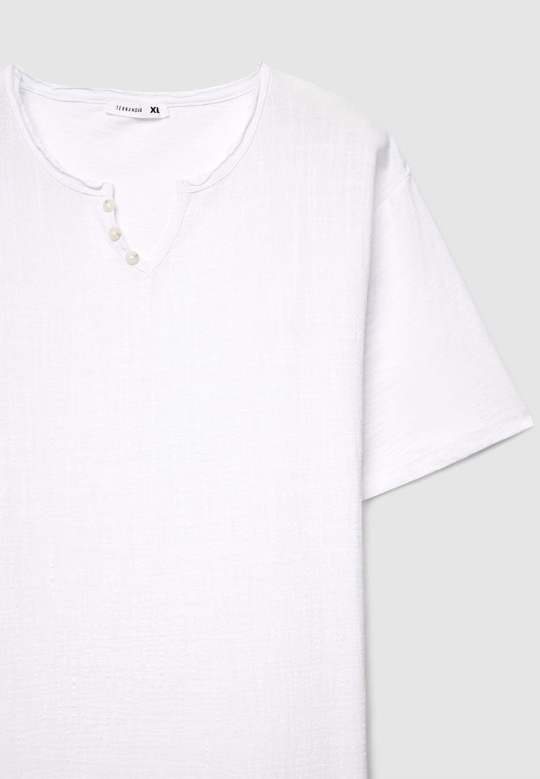 Men's Henley Neck T-Shirt