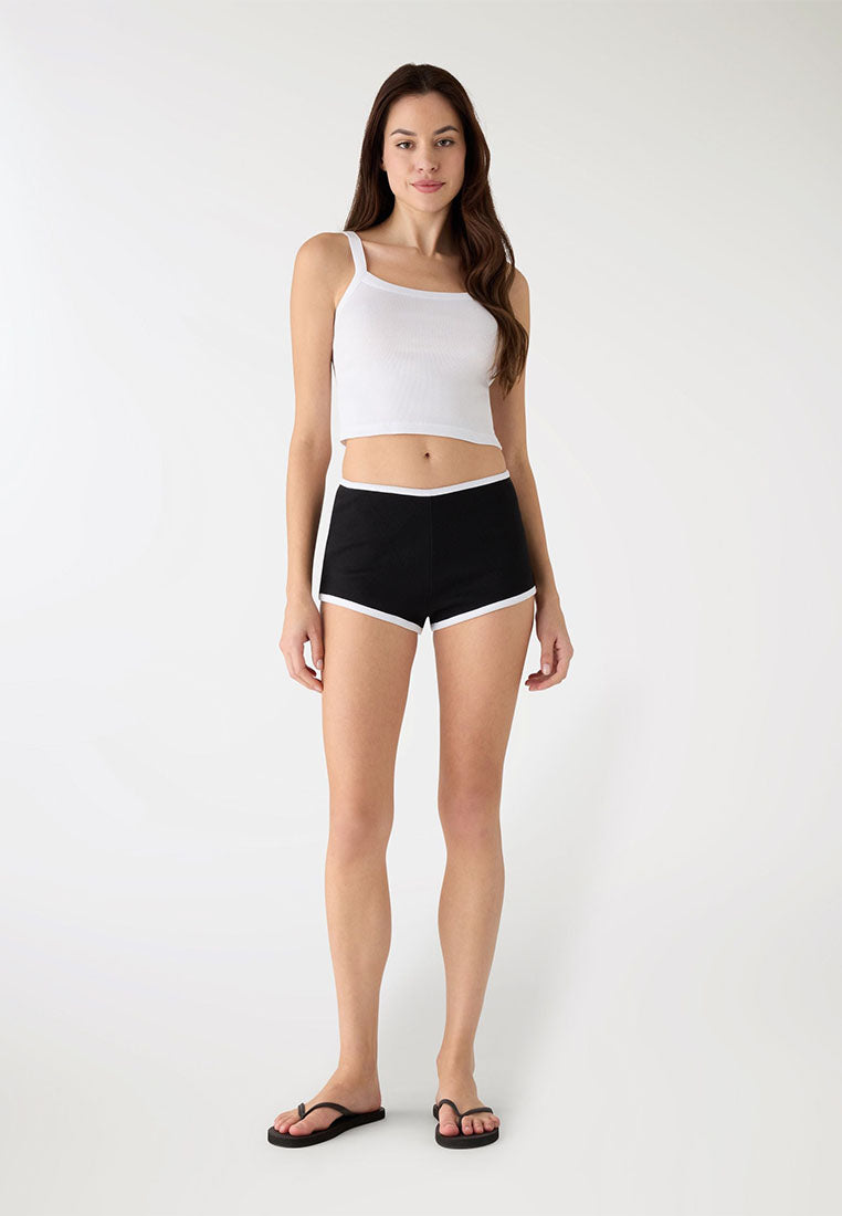Women's Ribbed Knit Short Leggings